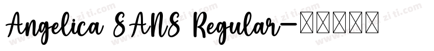 Angelica SANS Regular字体转换